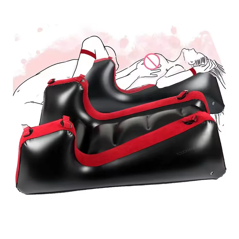 Sex Sofa Bed Pvc Sex Furniture Air Cushion Bdsm Sexy Chair For Couples Chaise Lounge Red Inflatable Large Sofas For Living Room