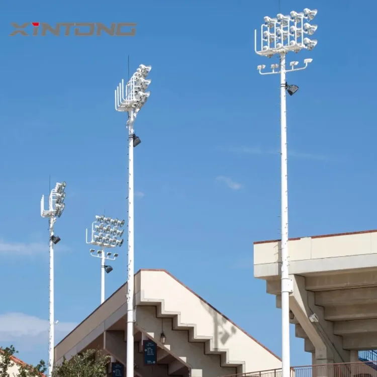  XINTONG 15M-45M высокий Мачтовый подъем цена 300w 500w 800w 1000w уличный светодиодный светильник высокой мачтовой