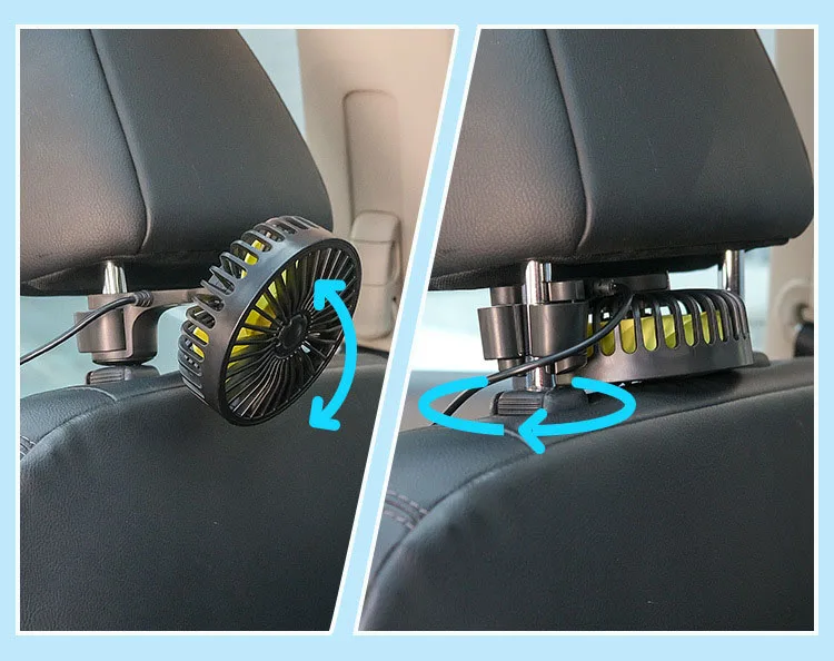 The new 5 watt car USB rear seat fan for summer ventilation and coolness
