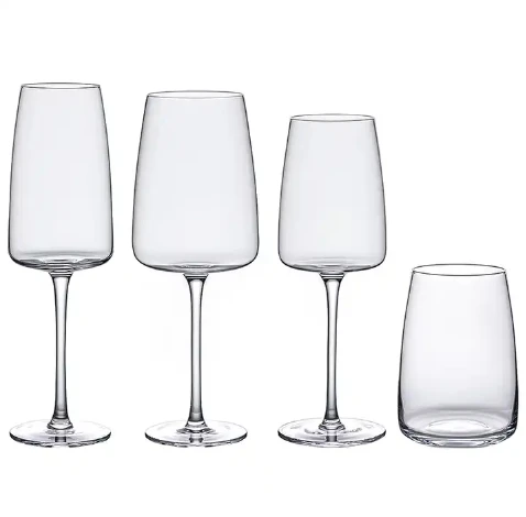 Crystal Glass Transparent Light White Wine Goblet Set