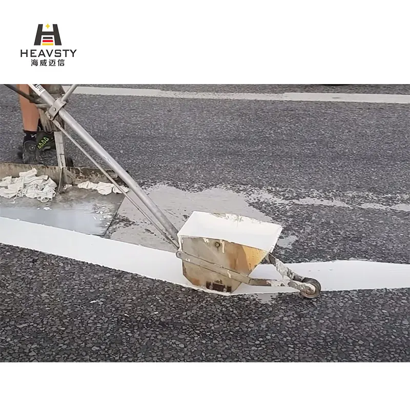 Hot Melt Thermoplastic Applied Hand Push Manual Road Marking Bucket, Road Paint Hopper, Road Lines Painting Shoes