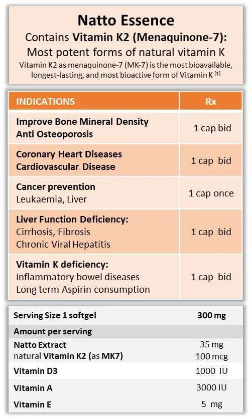 Wholesale Vitamin K Natto Extract for Improved Bone Density Contains Vitamin K2 Most potent forms of natural vitamin K