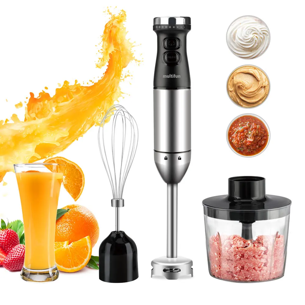 
Factory wholesale price multifunctional mixer 4 in 1 household mixer stainless steel baby food supplement cooking machine 