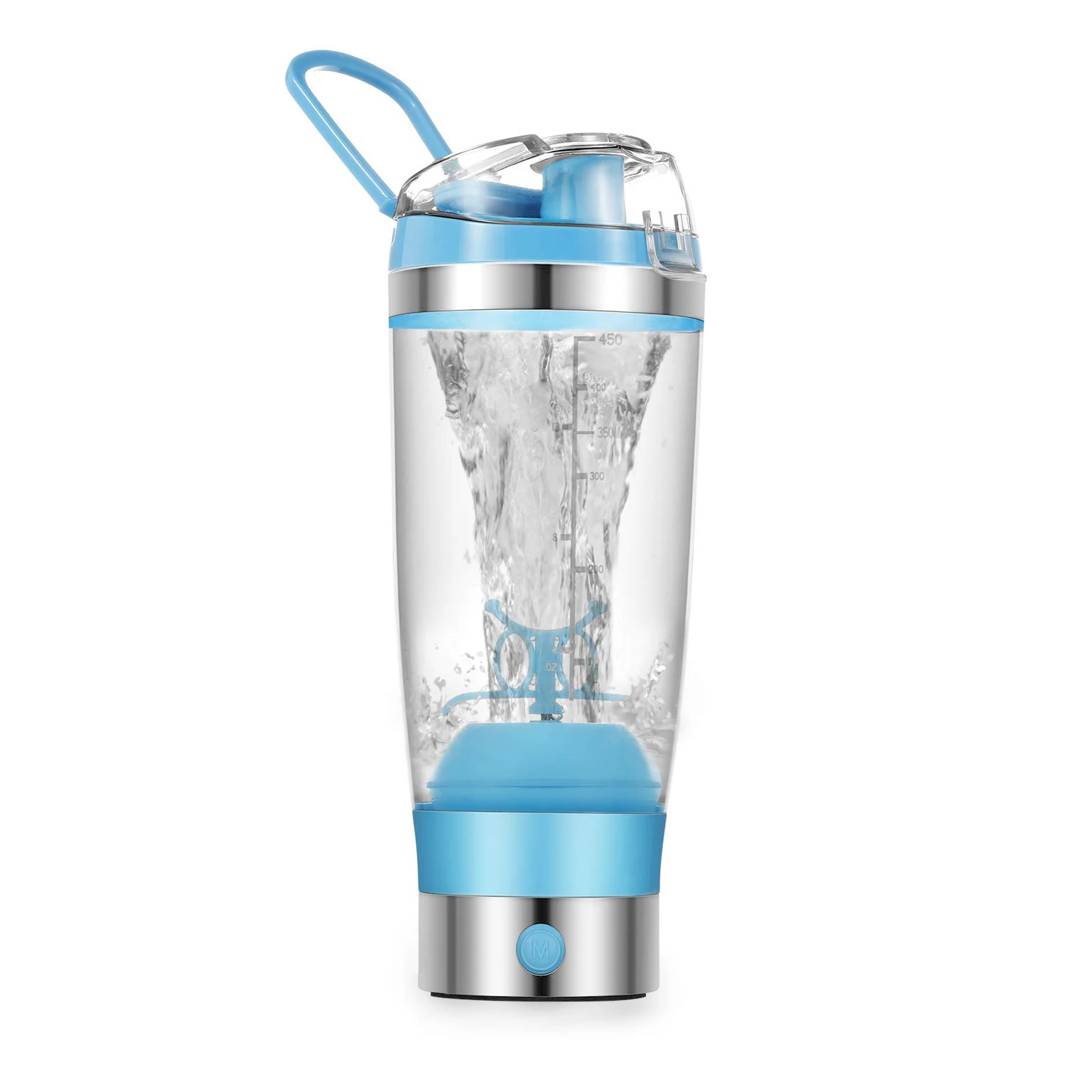 Wholesale 450ml 16oz Colorful Eco Friendly Custom Logo Electric Plastic Gym Protein Shaker Bottle