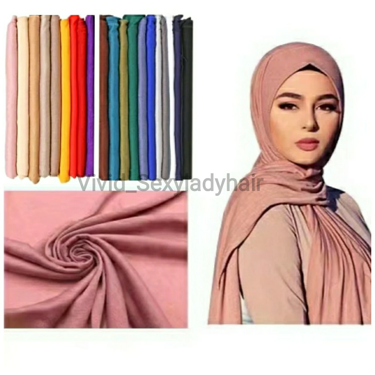 Wholesale Muslim Women Cylinder Head Inner muslim women hijab mousseline bonnet scarf hijab jersey cap