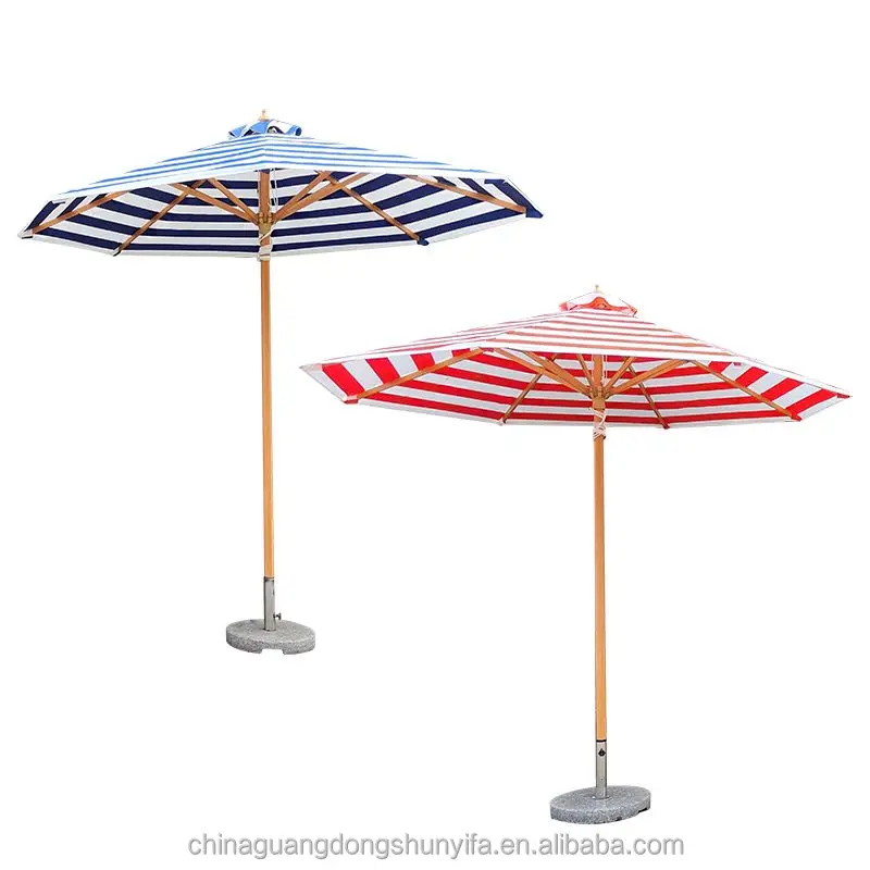 mid pole large garden umbrella wooden beach sun  chinese nylon resident evil umbrella cotton garden parasol umbrella