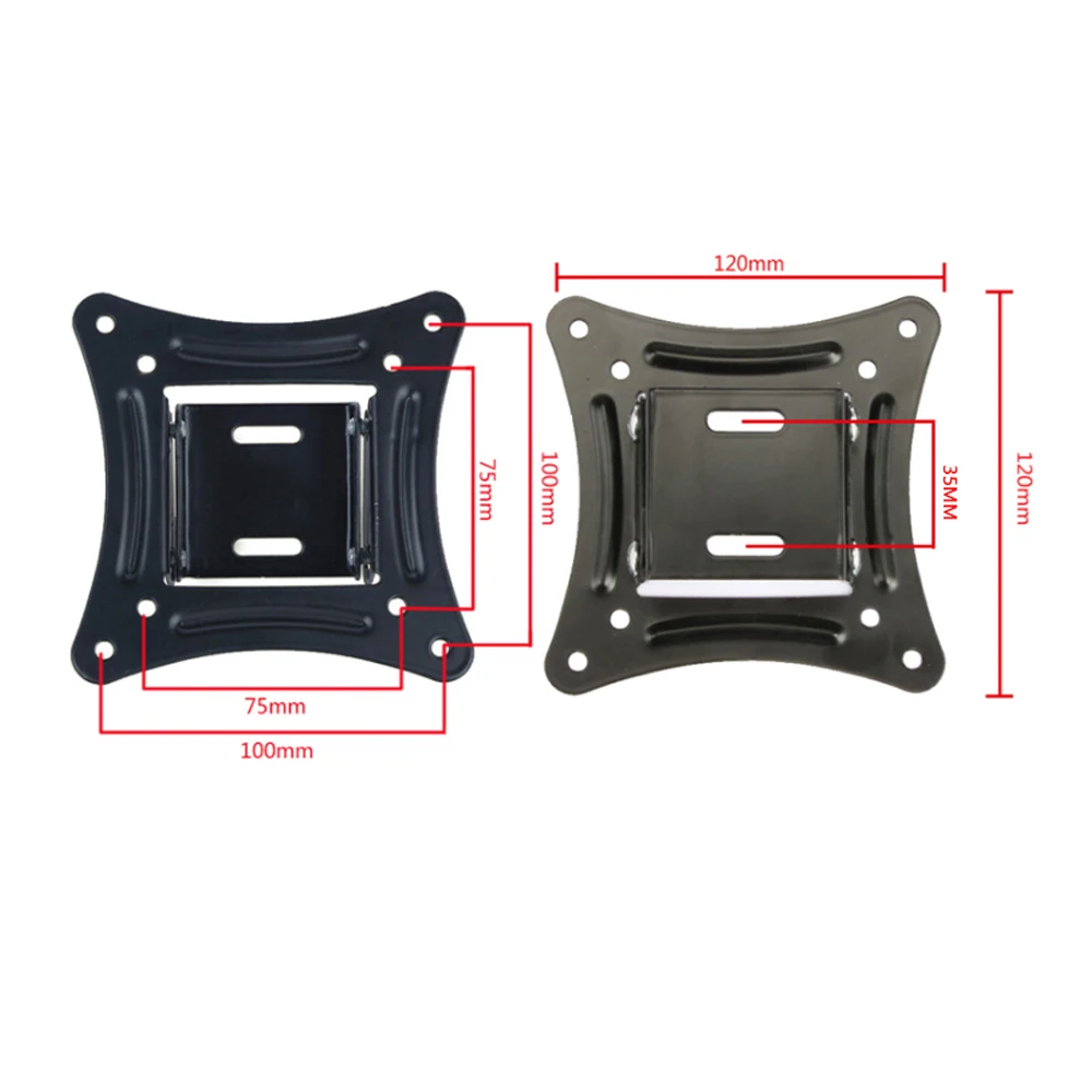 Universal vesa hole 75x75 LCD monitor wall-mounted rack 10-24 inch TV screen wall mount bracket