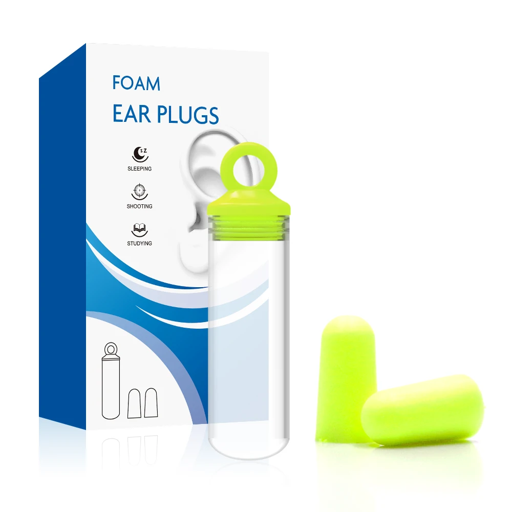 protection sleeping ear plug set pu foam