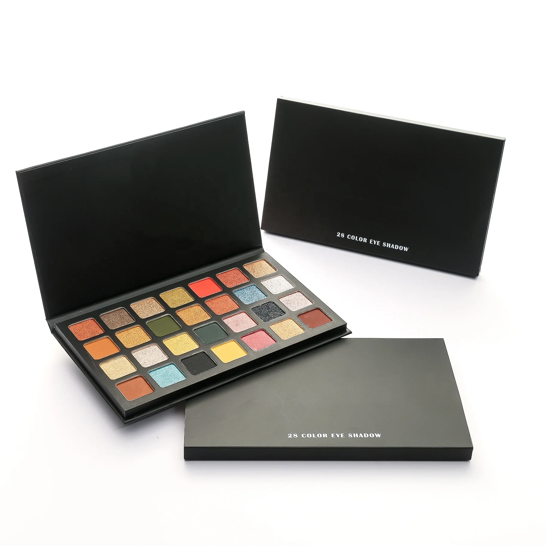 hot sale no logo luxury color eyeshadow palette in low price 28 color eyeshadow