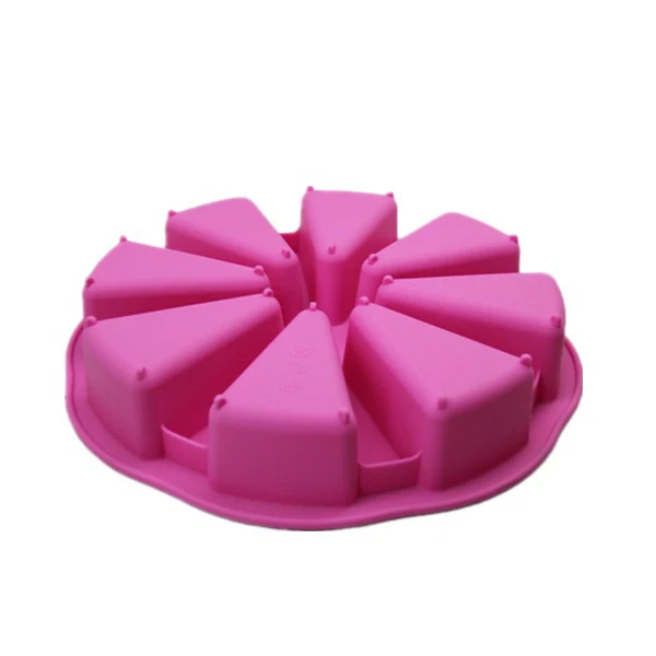 Food grade silicone Pasteleria 8 cavity round cake pan Scone baking tools and supplies cake mold
