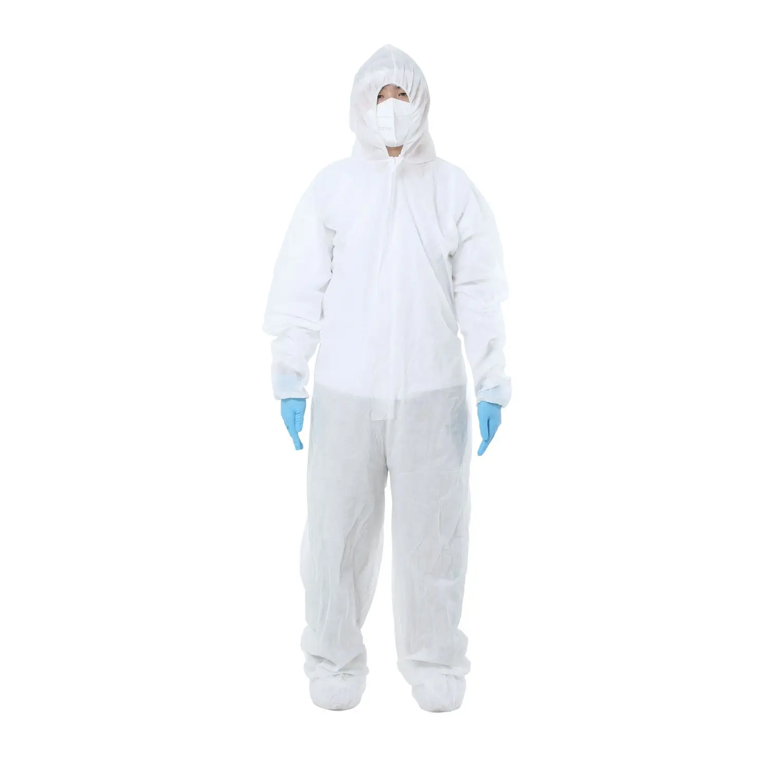 OEM ODM Disposable Jumpsuit Anti Epidemic Chemical Spray Suit Biosafety Suit Price Coverall 40GSM PP