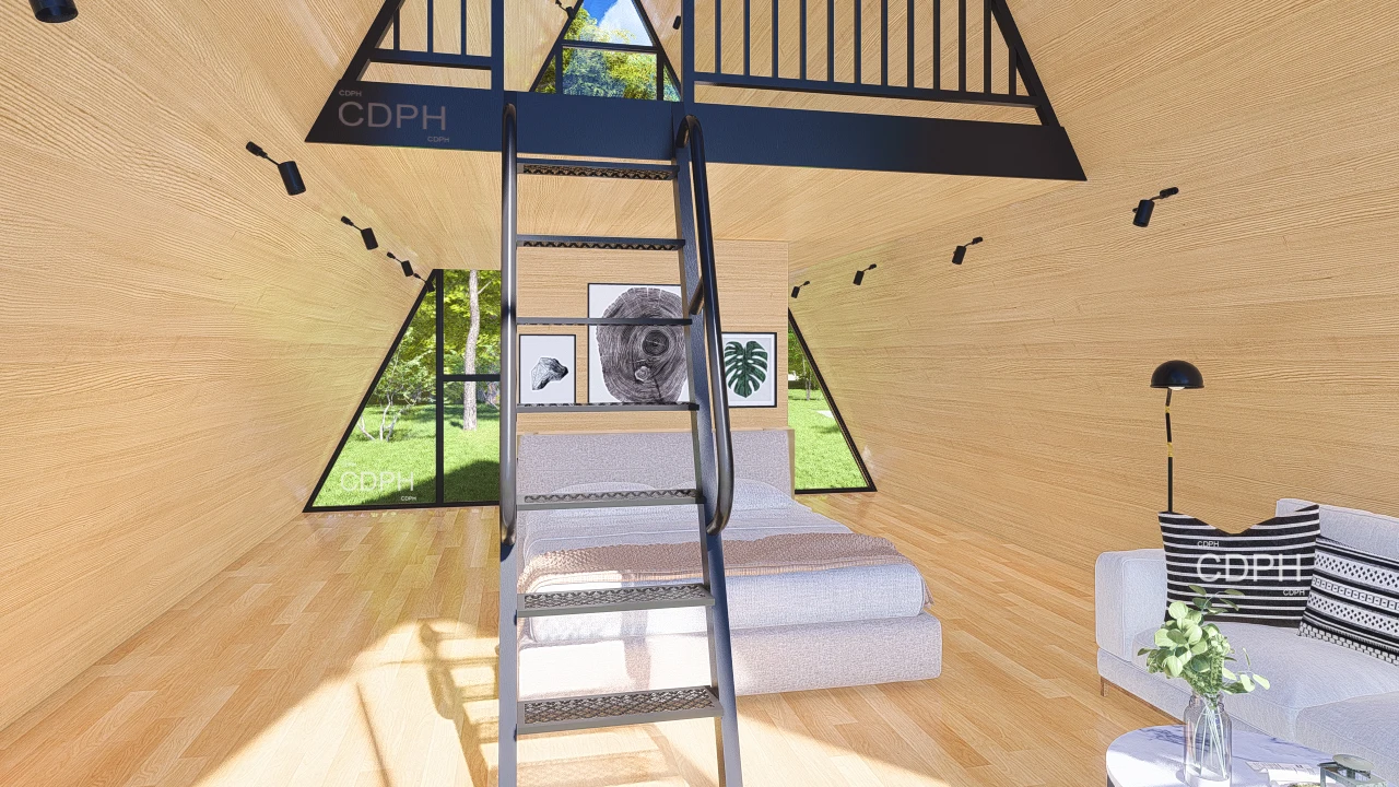 Airbnb China Prefabricated House Casa Prefabricada Modular Cabin Triangular Roof Tiny Homes Maison Conteneur Prefab Houses