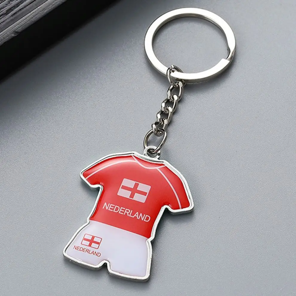 2022 Qatar Products Metal Team Jersey Flag Ball Soccer Football Key Chain