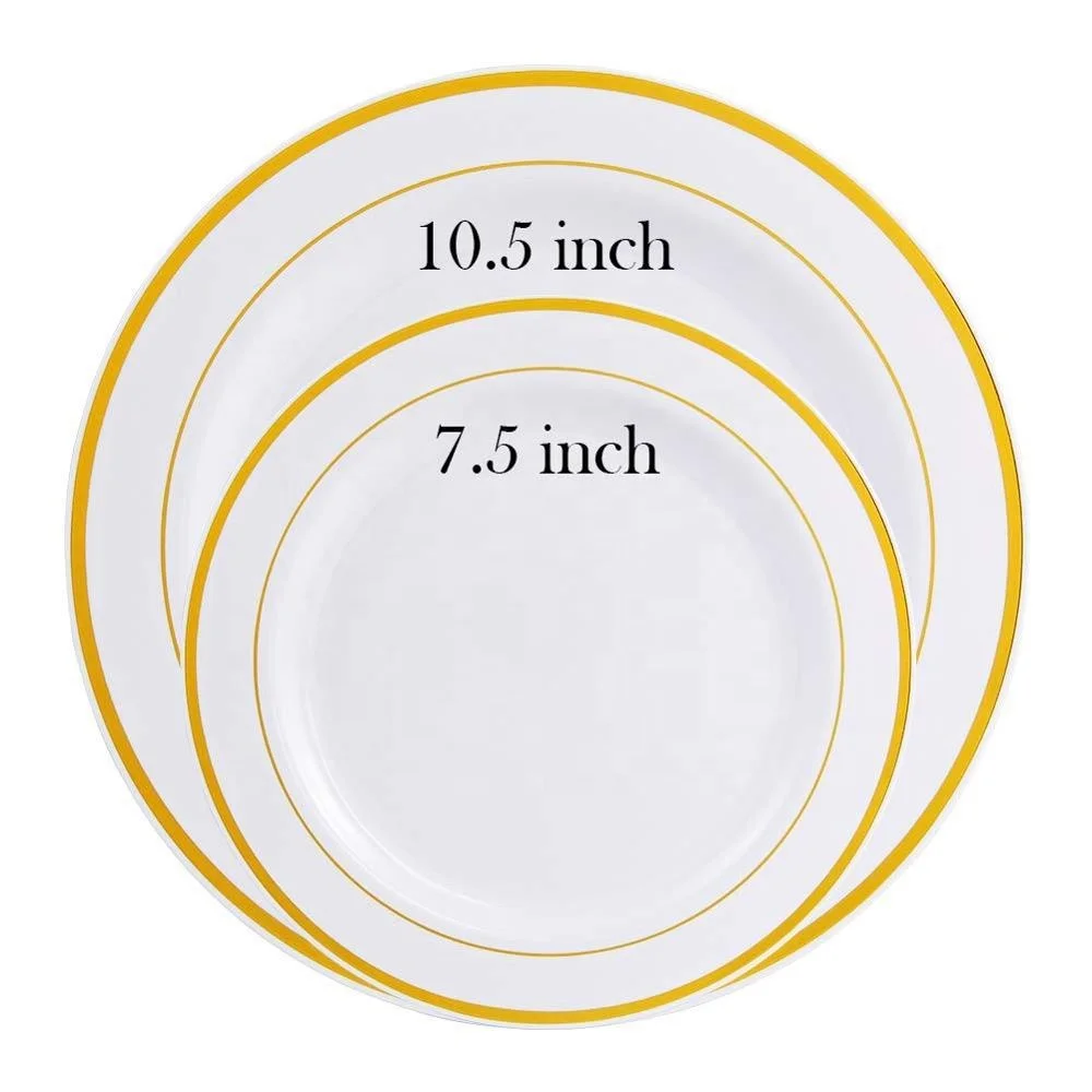 Elegant Plastic Dinnerware for Wedding