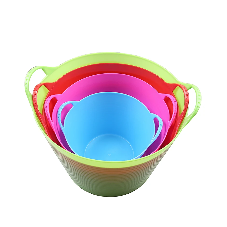 Garden multifunctional flexible soft eva plastic car wash buckets