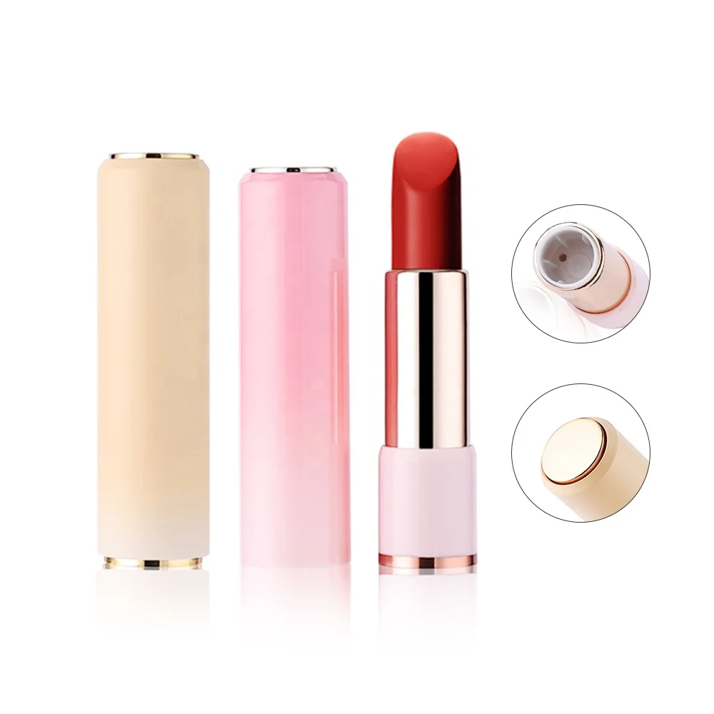 Custom private label unique lip balm tube cosmetic container metal empty gradient lipgloss lip gloss lipstick tube