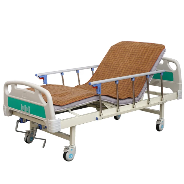 
Medical Bed Manufacture Two Cranks Function Manual Hospital Bed Patient Bed For Sale 