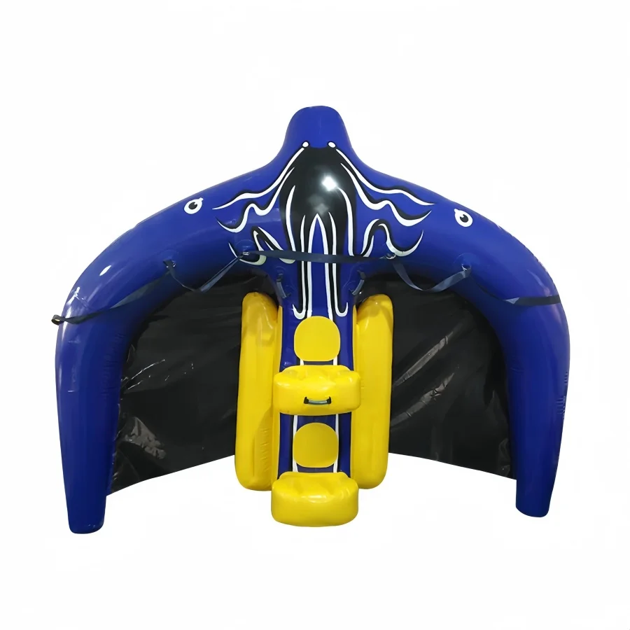 Inflatable flying manta ray water ski tube, flying ski tube,inflatable crazy boat
