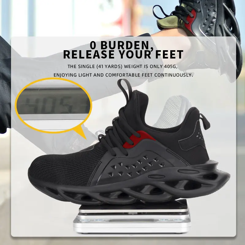 Wholesale Lightweight Acid-base Resistant Steel Toe Working Sports Safety Shoes for Men