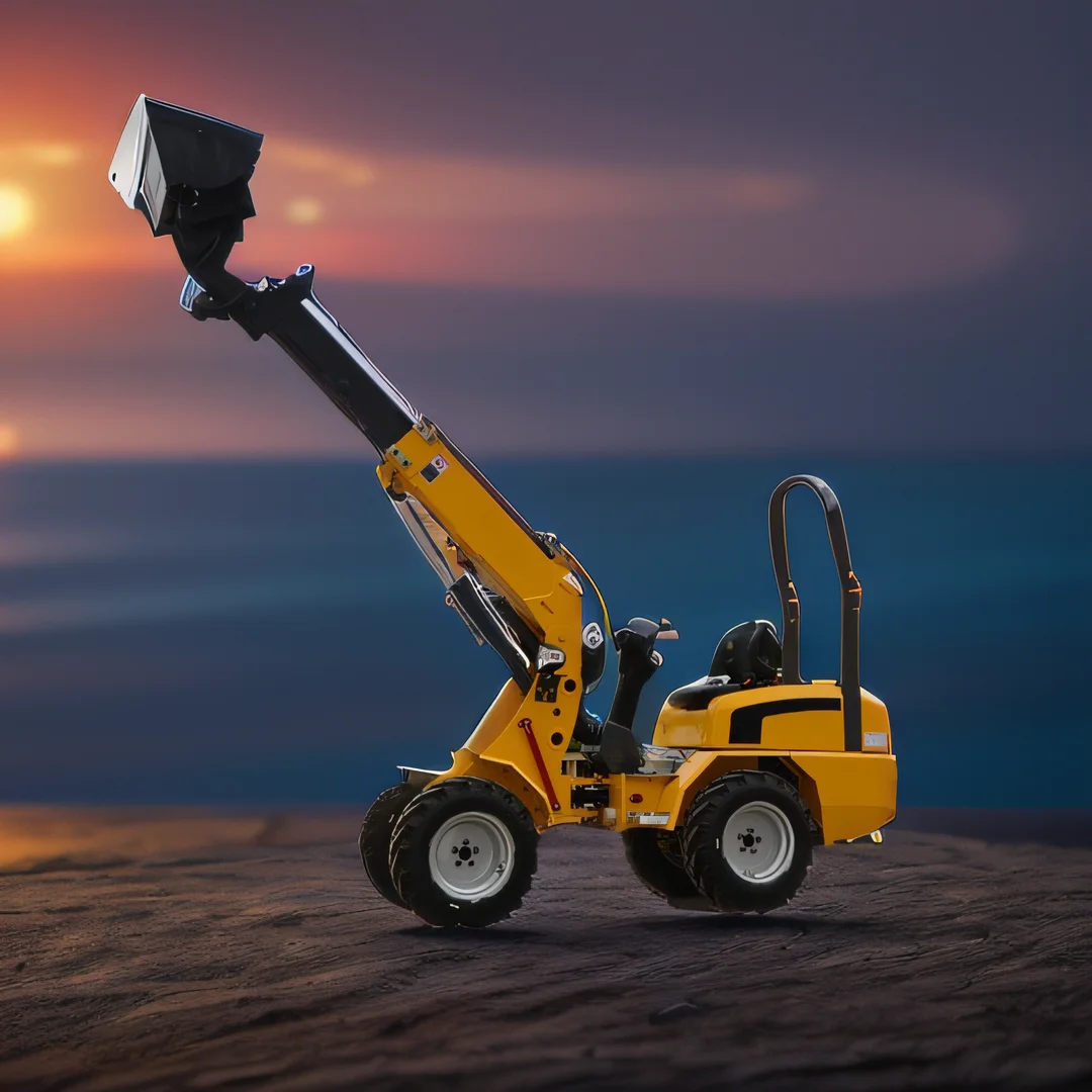 Hot sale 1ton 2ton Agricultural Mini Loader TH180 Model 4 Drive Wheel Loader tractor