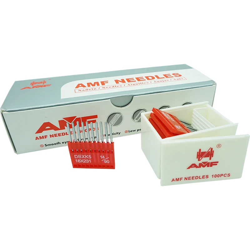 Бренд AMF DCX27 14/90 оверлок иглы для промышленной швейной машины