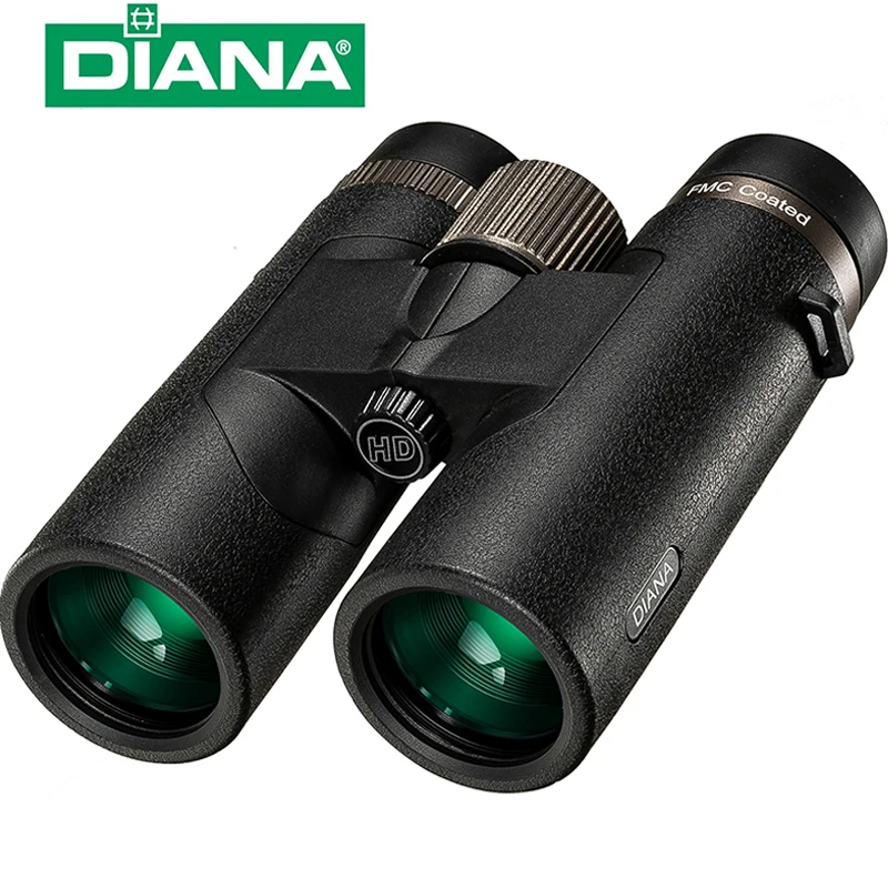 Бинокль DIANA HD 10x42 BA K4 мощный водонепроницаемый телескоп с адаптером для охоты кемпинга на открытом