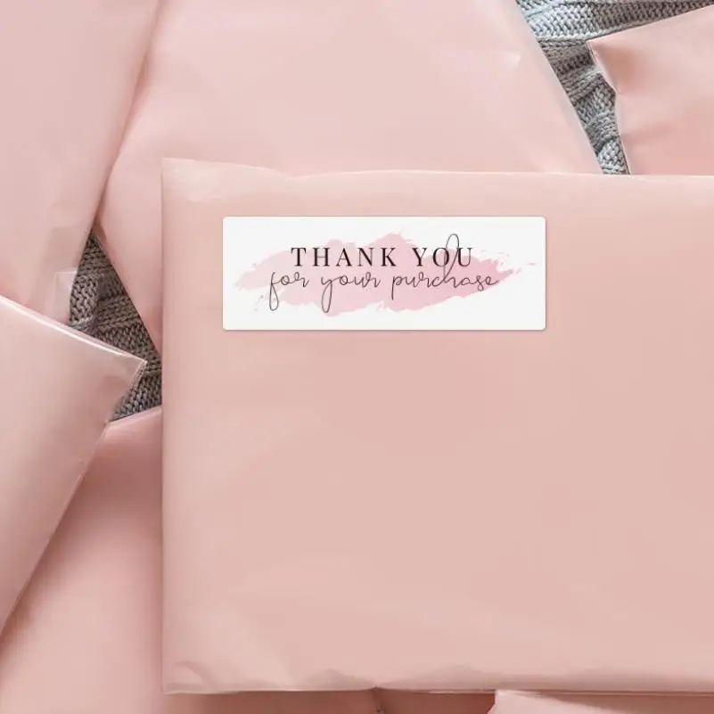 Manufacturers Custom Private Brand Printed Logo Thank You UV Stickers Labels For Small Business