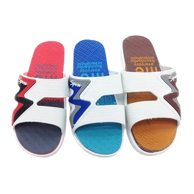 2021 summer hot sale latest pcu material indoor plastic men slippers