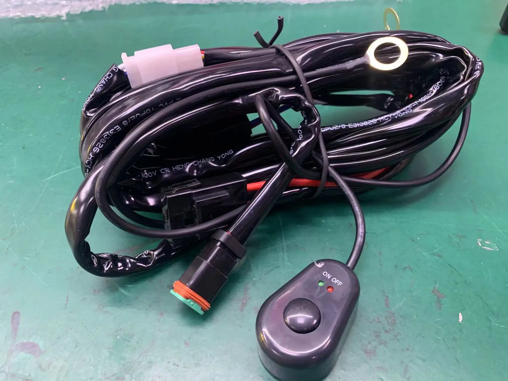 14AWG 10018W DT Connector Wiring Harness Kit - 1 Lead 12V On Off Switch Power Relay Blade Fuse for Off Road LED Work Light