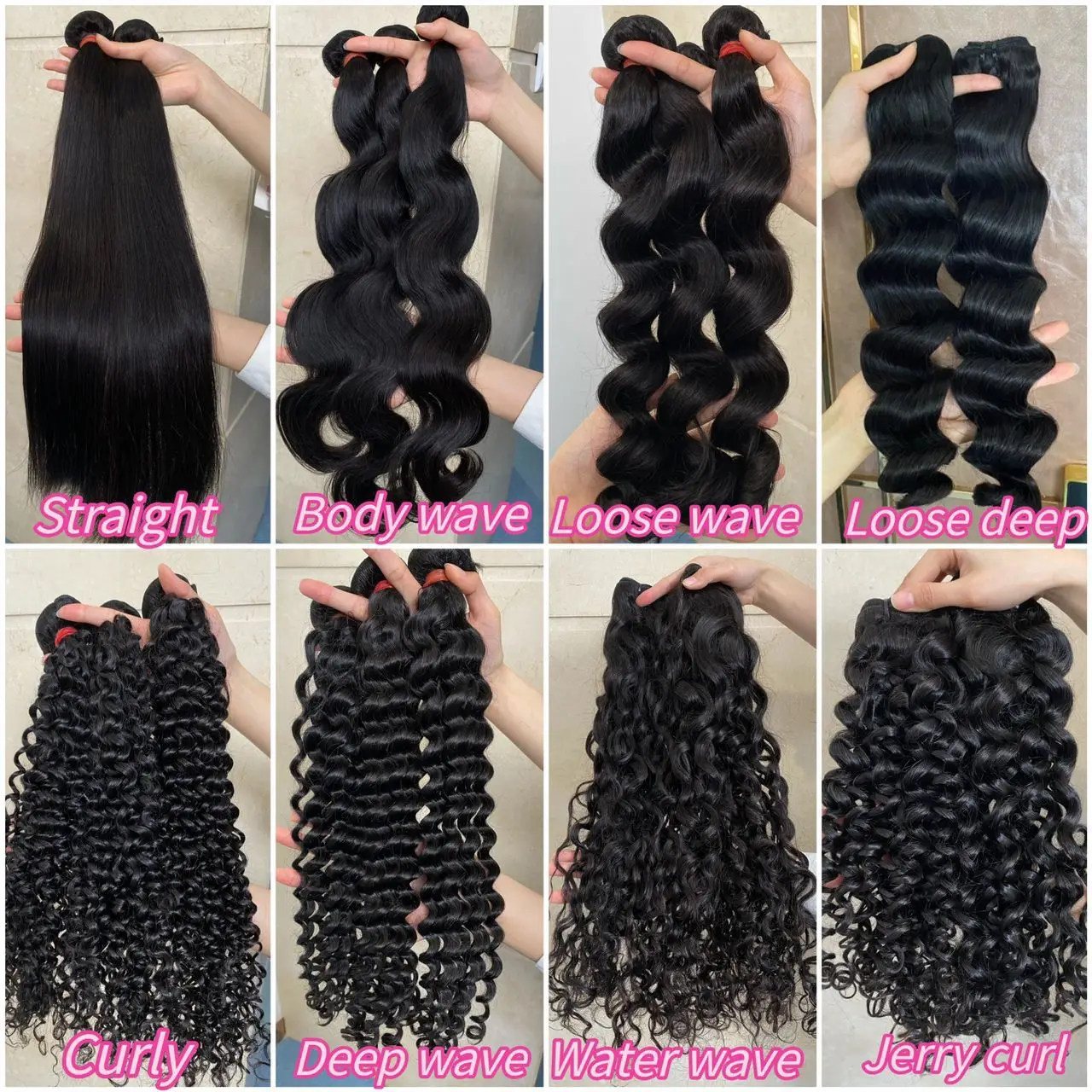 XBL hair factory wholesale price hair bulk ponytails silky straight color ponytail human hair extensions
