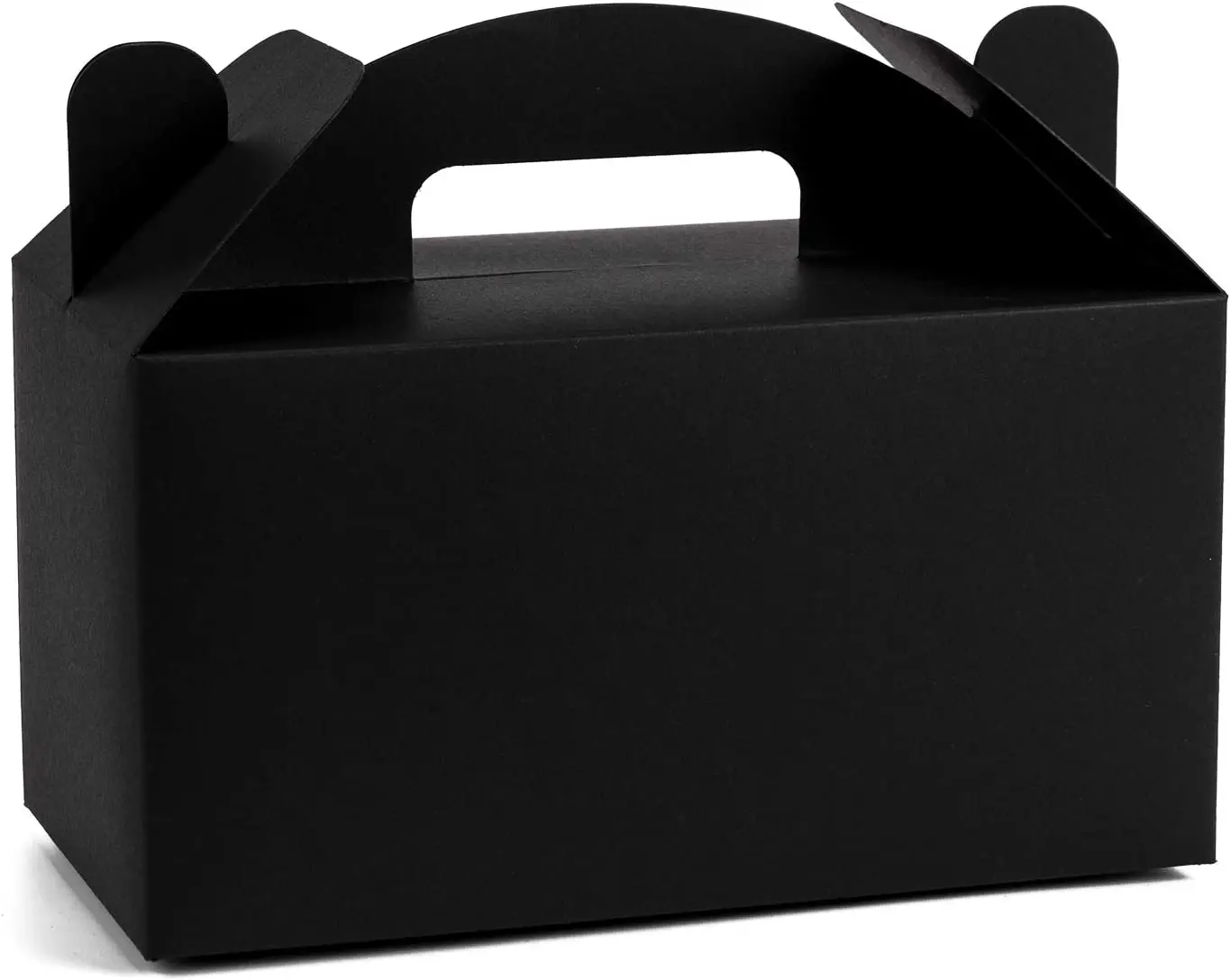 Custom Black Kraft Paper Cake Packing Box With Handle Baked Pastry Box Biscuit Dessert Packing Box