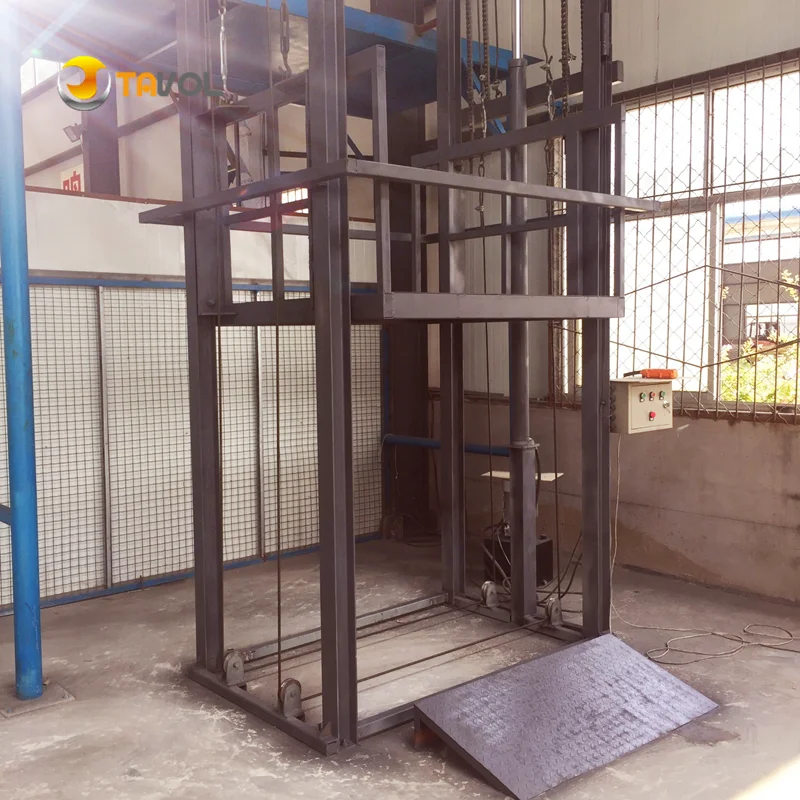Warehouse 1T 3T 5T 10T  Vertical Hydraulic Cargo Lifts Elevator On Sale