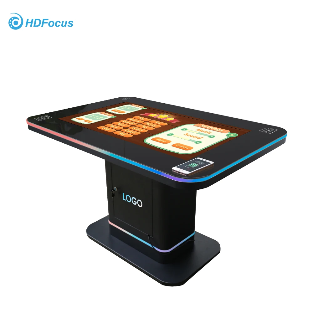 HDFocus 43 дюймов Android Windows Дети Водонепроницаемый ЖК интерактивные игры сенсорный экран рекламный плеер мульти стол