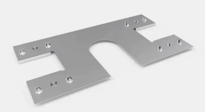 Photovoltaic Conductive Sheet Earthing Thorn Pad Double Stab PV Bracket Puncture Pad Lightning Protection Washers