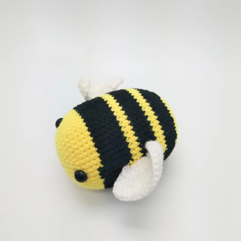 Wholesale 13cm Crochet Fuzzy Bee Weaving Gifts Ornaments