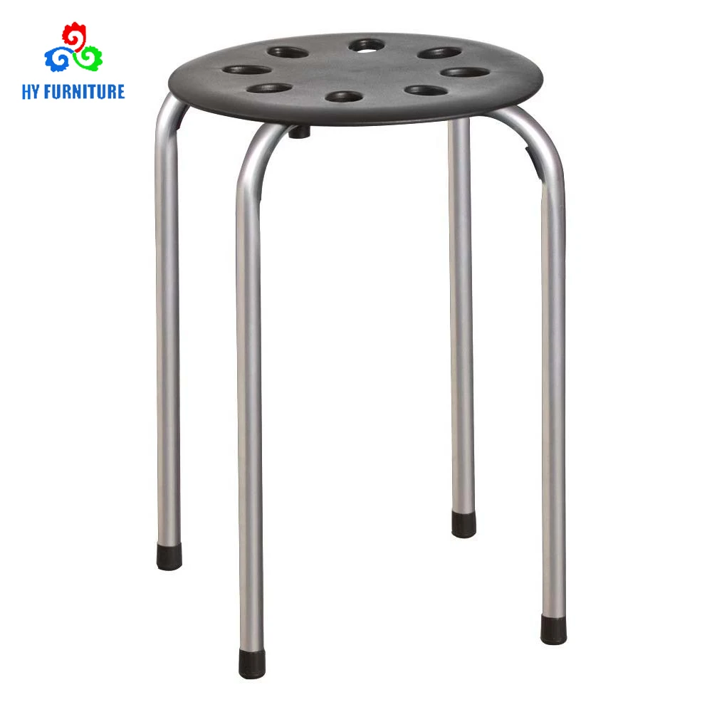 Bulk wholesale furniture  plastic stacking stools metal stacking stool