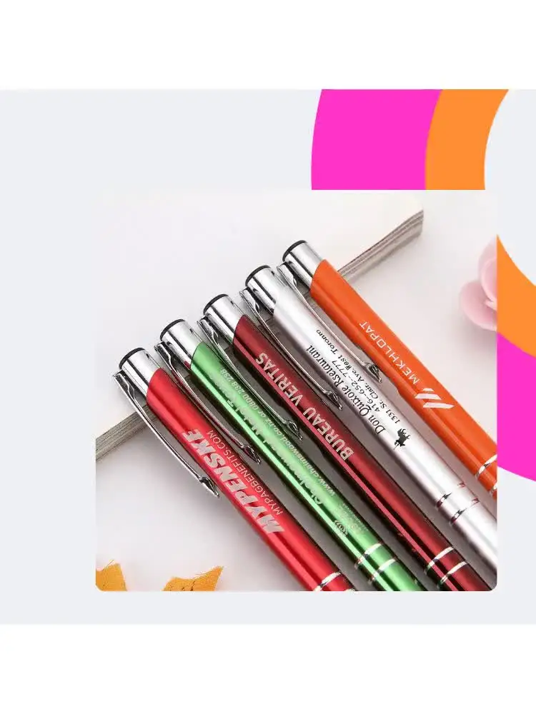 Hot sale High Quality Luxury Customized Logo Advertising Gift Promotional Custom Pens Logo Printed Metal pen