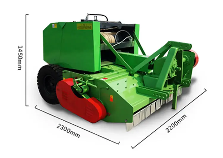 Automatic straw grass chopper recycling machine mini round balers