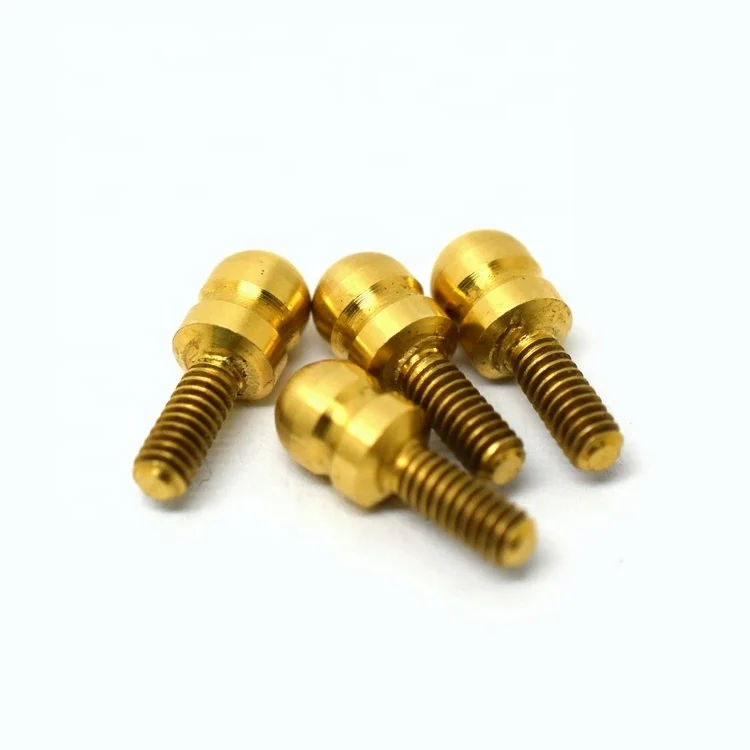 Factory Price Externally Threaded Brass Material Screws / Long Screws Milling Parts Custom Part
