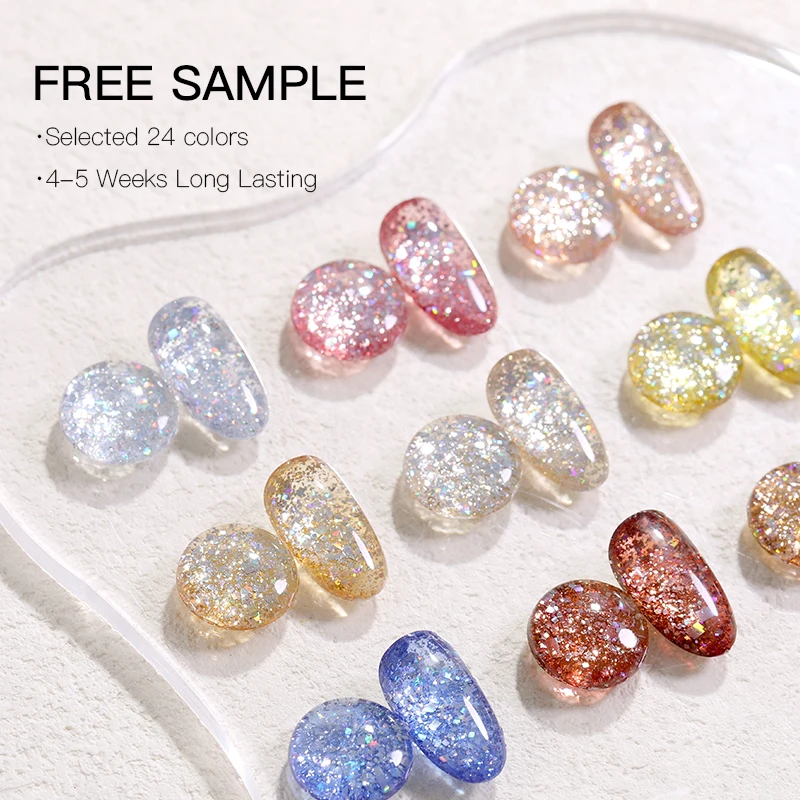 Factory Wholesale Nail Glitter Private Label 60 Colour Jelly Collection Set Reflective Gel Nail Polish