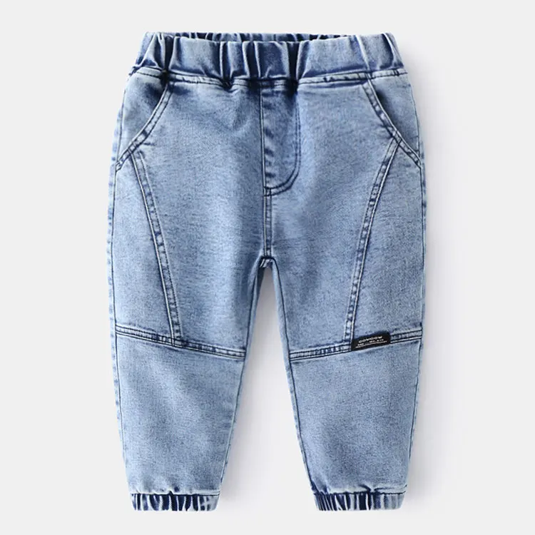 
Straight Elastic Denim Pants Jeans Trousers boys fashion pants 