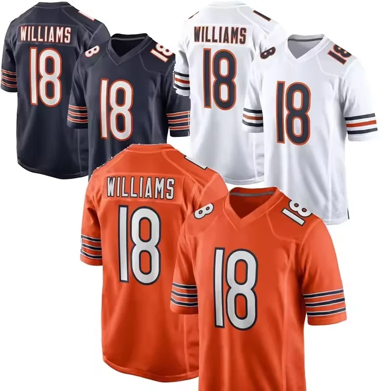 2024/25 New season designs American football jerseys Chicago Bears DJ Moore jersey all colors & players available
