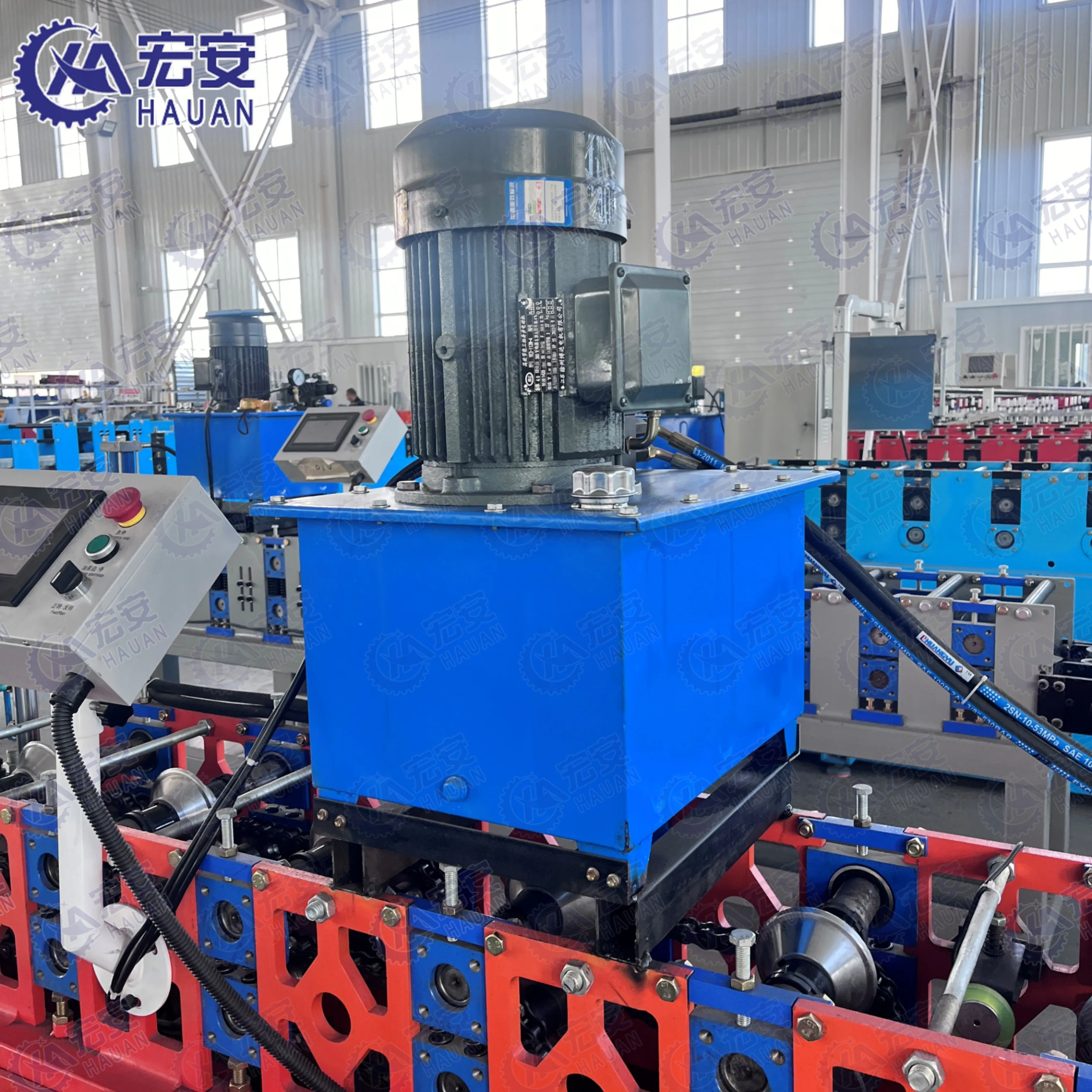 HighSpeed Aluminum Shelf rack Column Machine Step Beam Roll Forming Machine China Manufacture