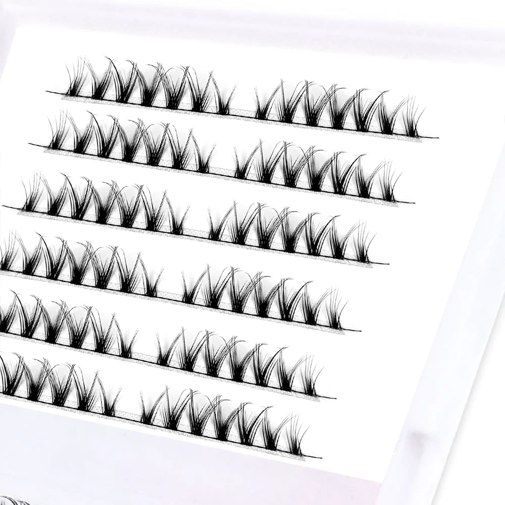 hot selling Private Label diy Eyelash kit clear band 18-25 MM segment diy lash cluster eyelash extension kit