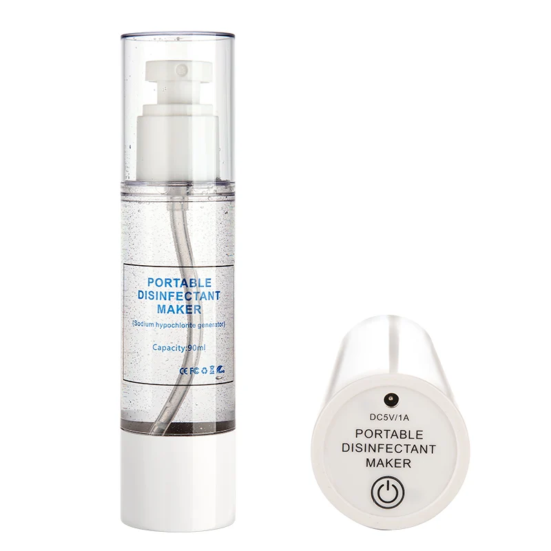 
Portable household 90 ml sterilizing spray bottle with salt and water hypochlorous acid generator 