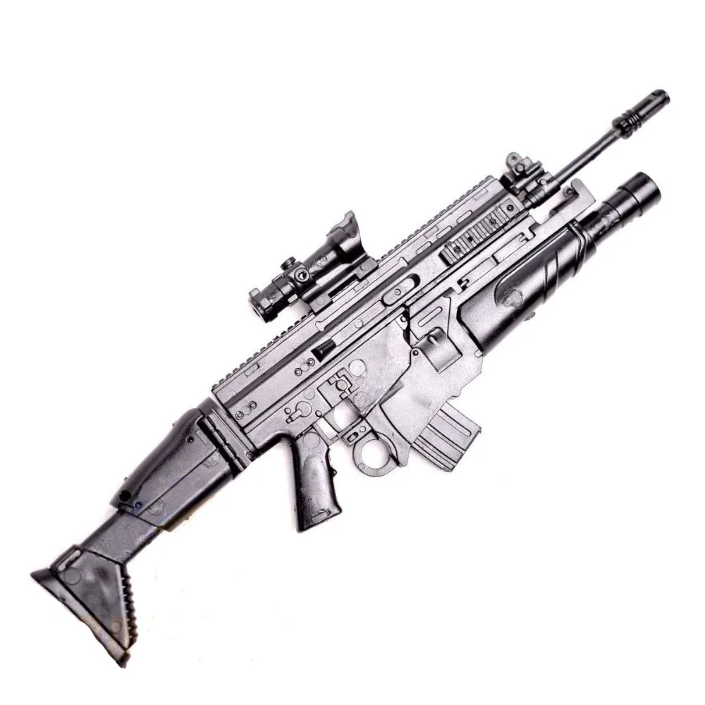 1/6 Scale FN SCAR Rifle Gun Assemble Model Toys Puzzles Building Bricks Toy Model  For Action Figure