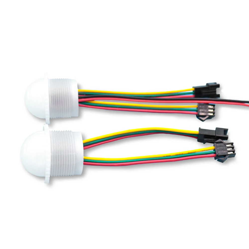 DC12V уличный светодиодный пиксельный шаровой светильник UCS1903 SMD 5050 IP66 26 мм RGB точечный свет
