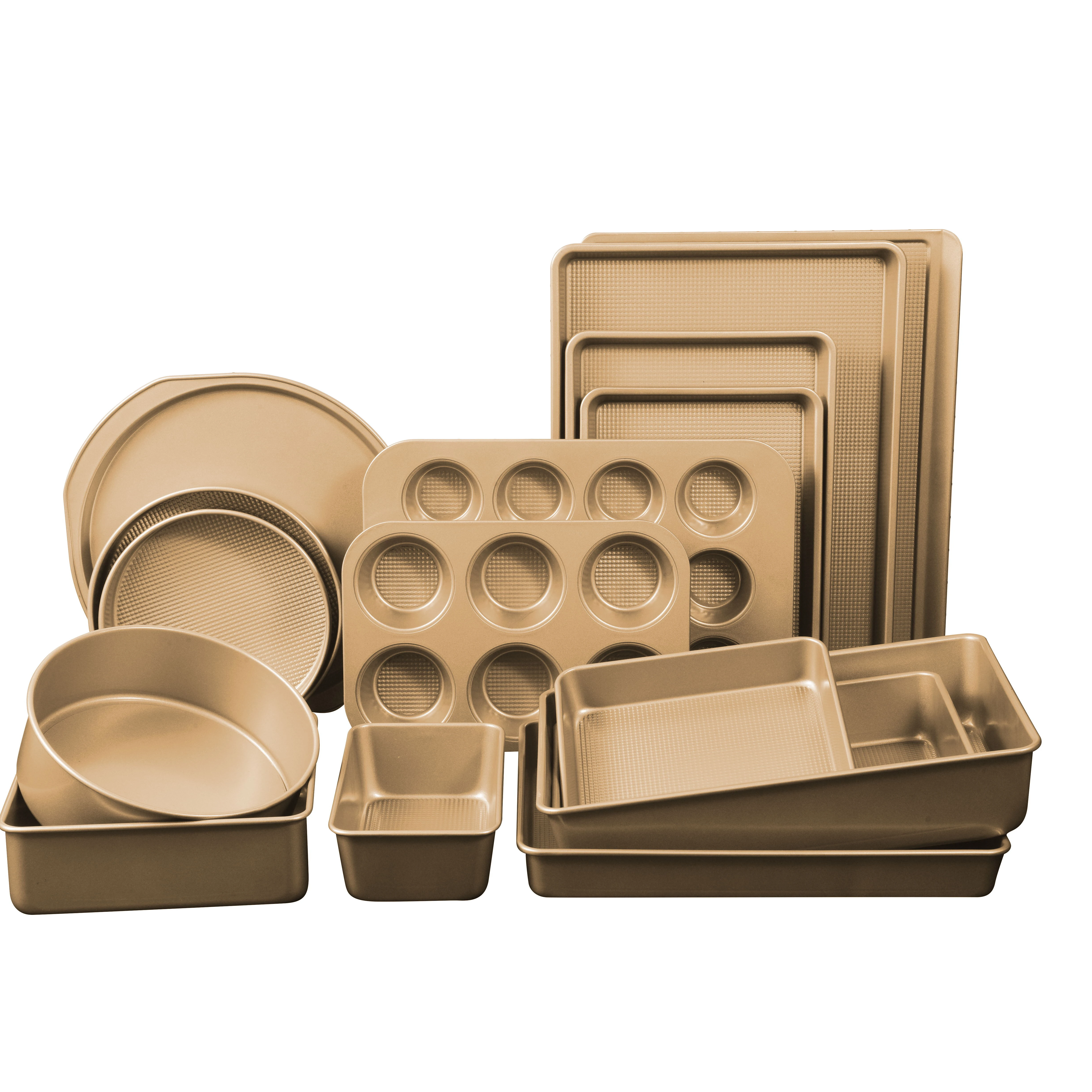 Wholesale Carbon Steel Bakeware Set Carbon Bakery Non-stick Bakeware Muffin Pan Cupcake Pans
