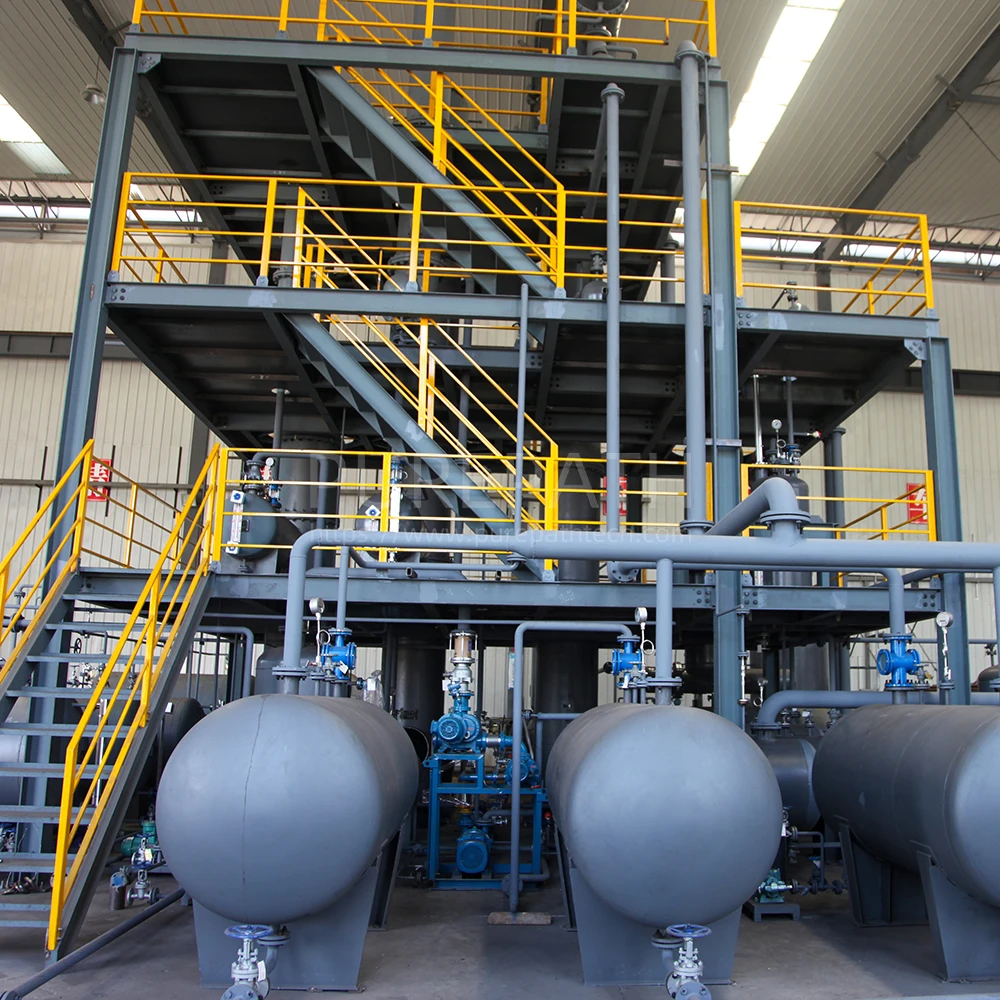 PurePath Continuous and Automatic Watse Oil Recycle to Base Oil Distillation Plant with Vacuum and Solvent Recycling Technique
