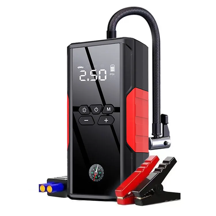 Car Jump Starter 8000mAh 800A Peak Current Jump Starter with Flashlight jump pack Safety Cables with USB Quick Charging for Car